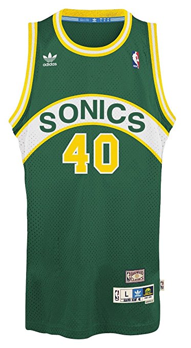 Shawn Kemp Seattle Supersonics Adidas NBA Throwback Swingman Jersey - Green