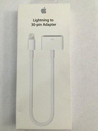 Apple iPhone 5 Genuine Lightning to 30 Pin Adapter Connector OEM MD824ZMA NEW