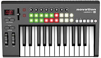 Novation Launchkey 25, 25-key USB/iOS MIDI Keyboard Controller with Synth-weighted Keys