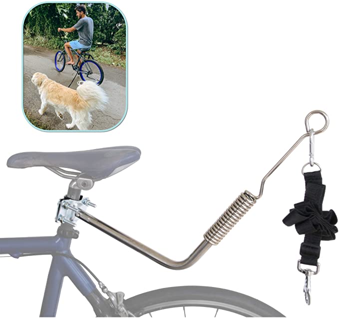 Lumintrail Dog Bike Leash Attachment for Hands Free Dog Walking and Exercise - Leash Included