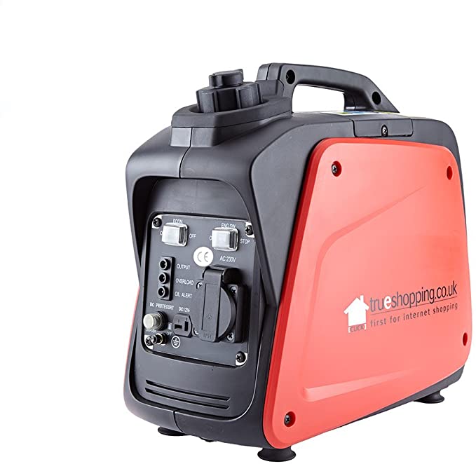 Trueshopping Petrol Digital Inverter Generator 800W 1.3HP 40cc 230v