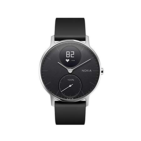 Withings / Nokia | Steel HR Hybrid Smartwatch - Activity Tracker with Connected GPS, Heart Rate Monitor, Sleep Monitor, Water Resistant Smart Watch