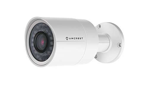 Amcrest Full HD 1080P 1920TVL Bullet Outdoor Security Camera (Quadbrid 4-in1 HD-CVI/TVI/AHD/Analog), 2MP 1920x1080, 98ft Night Vision, Metal Housing, 3.6mm Lens, 85° Viewing Angle, White (AF-2MBC-36W)