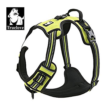 Best Front Range No-Pull Dog Harness. 3M Reflective Outdoor Adventure Pet Vest with Handle. 3 Stylish Colors and 5 Sizes.