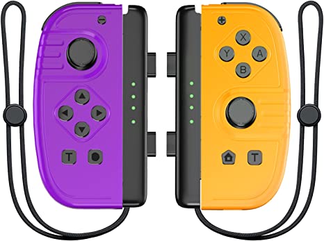 Bonacell Joy con Controller For Nintendo Switch Replacement,Left And Right Controllers Joystick With Turbo/Dual Vibration/Gyro/Wake-up function Gamepad For Switch Lite/OLED