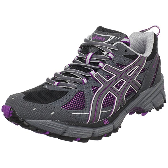 ASICS Women's GEL-Kahana 4 Running Shoe,Black/Titanium/Orchid,7.5 M