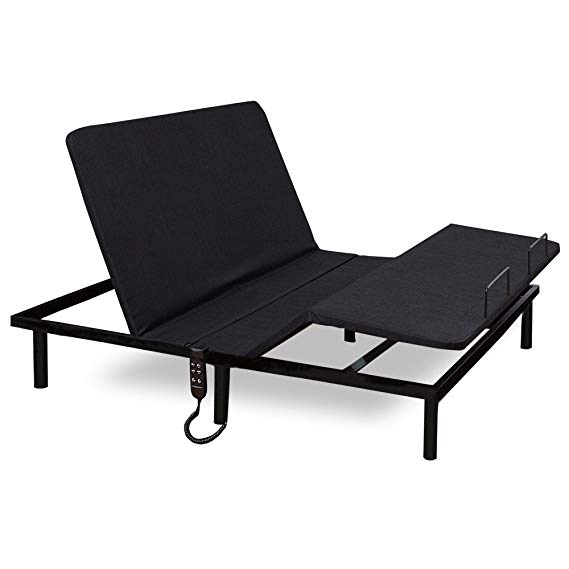 Classic Brands Adjustable Comfort Affordamatic Upholstered Adjustable Bed Base/Foundation, Twin XL