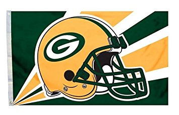 Green Bay Packers 3'x5' Helmet Design Flag