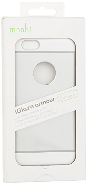 Moshi iGlaze Armour Premium Aluminum Case for iPhone 6/6s (Jet Silver)