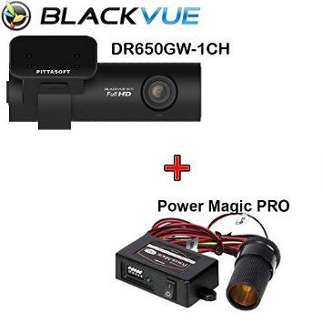 BlackVue DR650GW-1CH 128GB with Power Magic Pro, Car Black Box/Car DVR Recorder, Built-in Wi-Fi, Full HD, G Sensor, GPS, 128GB SD Card Included, upto 128GB support