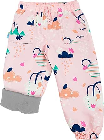 JAN & JUL Kids Toddlers Boys Girls Cozy Dry Water-Proof Rain Snow Pants