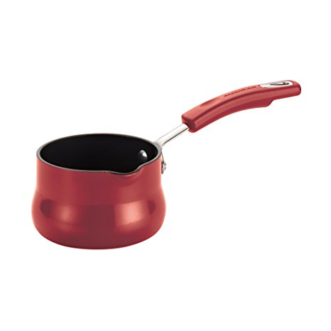 Rachael Ray Hard Enamel Nonstick 3/4-Quart Butter Warmer, Red