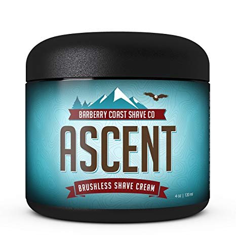 SALE Himalayan Ascent Shaving Cream for Men - Scent: Blue Pine, Indian Cedar, Amber, Sandalwood, Mandarin - Made with Shea Butter, White Tea & All Natural Ingredients