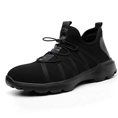 JIEFU Steel Toe Work Shoes Lightweight Puncture Proof Industrial Safety Shoes for Mens Womens
