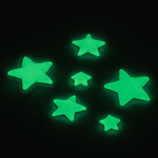 Glow In The Dark - 5 Pointed Stars - 3D, Domed, Self Adhesive Stars - 400 Stars Per Package!