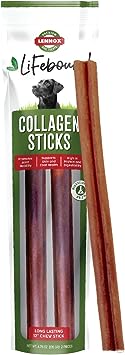 Lennox Lifebound 12" Collagen Sticks for Dogs | Long Lasting, Odorless Bully Stick & Rawhide Alternative Dog Chews | Natural Beef Collagen, Low Fat, High Protein, Dental Treats - 2 Count (Pack of 1)