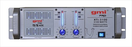 Professional DJ Power Amplifier - 3100 Watts, 2 Channels, Dual Cooling Speed Fans - Reduces Distortion, Visual Display, Multi-Purpose - Silver - By GMI Pro