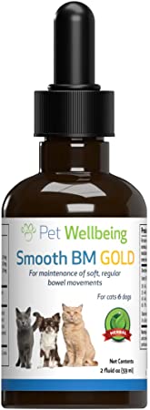 Pet Wellbeing - Smooth BM Gold for Cats - Natural Constipation Support for Felines - 2oz (59ml)