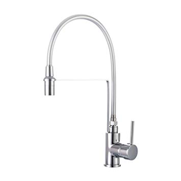 Pull Down Kitchen Mixer Tap Dual Spray Mode Single Lever Chrome Finished 10 Year Warranty
