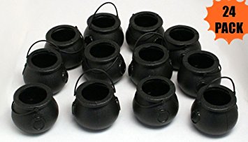 24 Mini Cauldron Kettles Cups - Halloween Toy