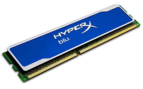 Kingston HyperX Blu 8GB (1x8 GB Module) 1600MHz 240-pin DDR3 Non-ECC CL10 Desktop Memory KHX1600C10D3B1/8G