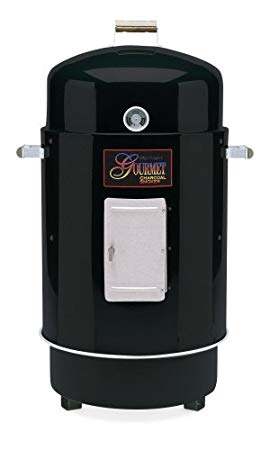 Brinkmann 852-7080-7 Gourmet Charcoal Smoker and Grill, Black