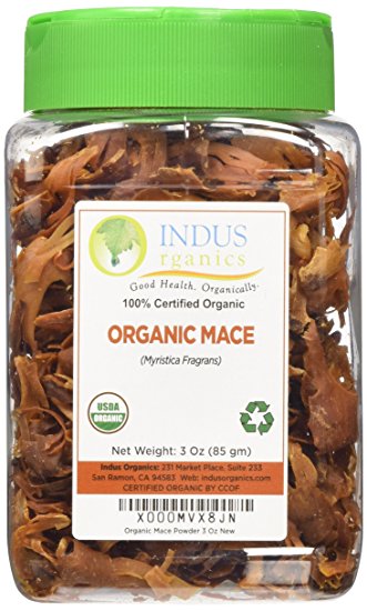 Indus Organics Mace Whole, 3 Oz Jar, Premium Grade, Hand Selected, Freshly Packed