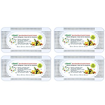 Air Absorber and Odor Eliminator-4 packs Natural Nano Charcoal Odor Deodorizer and Air Freshener