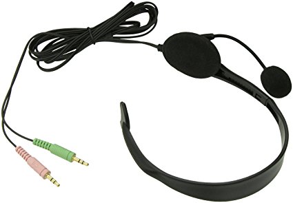 Cyber Acoustics AC-100 Mono Speech Headset Boom Mic 3.5MM Plug