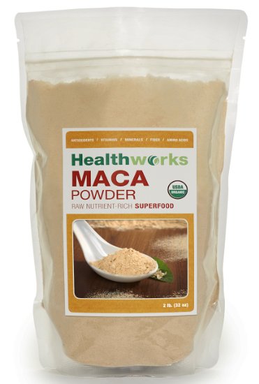 Healthworks Raw Certified Organic Maca Powder 32oz (2LB)