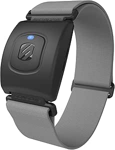 Scosche Rhythm R 2.0: Advanced Waterproof & Dustproof Heart Rate Monitor Armband with ANT  & BLE Bluetooth Smart for Accurate Workout Tracking Compatible with Smartphones, Wahoo, Peloton, NordicTrack