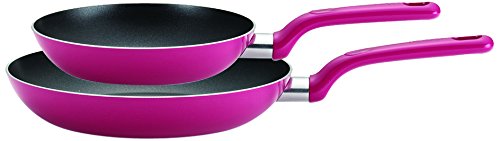 T-fal C729S2 Excite Nonstick Thermo-Spot Dishwasher Safe Oven Safe PFOA Free 8-Inch and 10-Inch Fry pan Cookware Set, 2-Piece, Pink