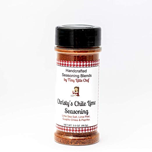 Tiny Little Chef Chile Lime Seasoning Blend- 5.5oz bottle | All Natural and Handcrafted- Vegan, Keto, Paleo and Whole30 Compliant