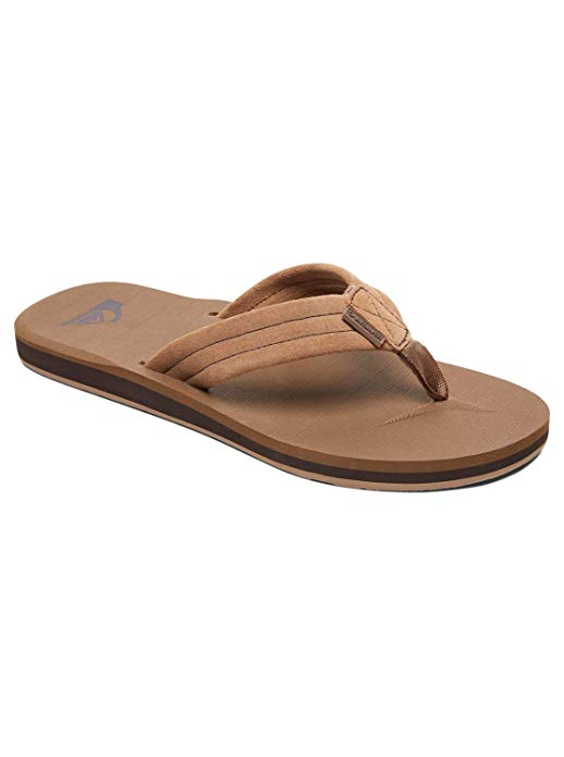 Quiksilver Men's's Carver Suede Flip Flops