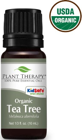 USDA Certified Organic Tea Tree (Melaleuca) Essential Oil. 10 ml (1/3 oz). 100% Pure, Undiluted, Therapeutic Grade.