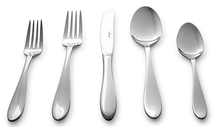 Culina Lorena Flatware for 4 18/10 Stainless Steel Silverware 20pcs, Mirror Finish