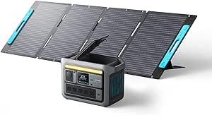 Anker SOLIX C800 Portable Power Station with 200W Solar Panels, 1200W (Peak 1600W) Solar Generator, Full Charge in 58 Min, 768Wh LiFePO4 Battery for Outdoor Camping, RVs, Road Trip, and Power Outages