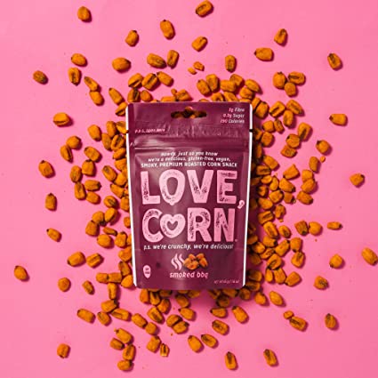 New LOVE CORN - Premium Crunchy Corn (BBQ, 45g x 10 Bags)