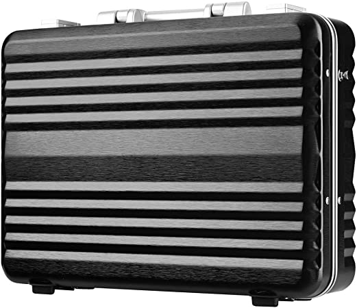 Enkloze X Carbon Briefcase 17" 100%PC TSA Approved Zipperless (Matte Black)