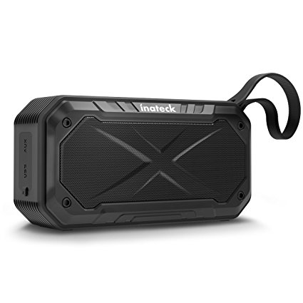 Inateck IPX 7 Waterproof Shockproof Bluetooth Speaker with 5W Driver, 17 Hours Play Time for boats, floating, Golf, Beach, Shower & Home. Wireless Speaker for iPhone, iPad, Android (BP1008)