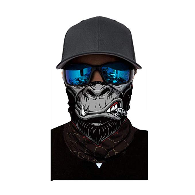 Voberry Face Mask Shield Mask Guards Protective Balaclava Bandana Headwear Tube Neck Warmer for Camping, Running, Cycling, Biking, Fishing, Motorcycling and Sun UV Protection