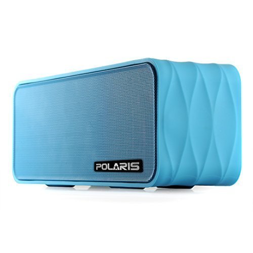 Polaris V8 - 9W(4.5W X 2) Portable Bluetooth Speaker with FM-radio, Micro SD MP3 Player, NFC, LED Display and Removable 18650 Li-ion Battery (Blue)