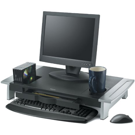 Fellowes Office Suites Premium Monitor Riser, Black (8031001)