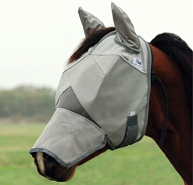 Cashel Crusader Fly Mask with Ears and Long Nose - All Sizes