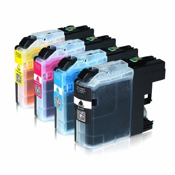 INKUTEN Brother LC203 Ink Cartridge For Brother LC203 XL (1 Black, 1 Cyan, 1 Magenta, 1 Yellow) 4 Pack Compatible With MFC-4320DW MFC-J4420DW MFC-J4620DW MFC-J460DW MFC-J480DW MFC-J485DW MFC-J5520DW MFC-J5620W MFC-J5720DW MFC-J680DW MFC-J880DW MFC-J885DW Printer