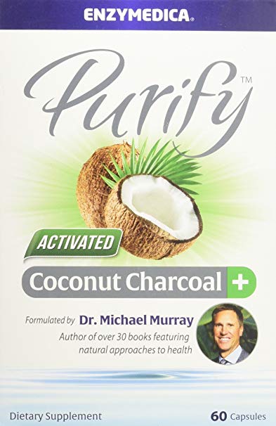 Enzymedica - Purify, Activated Coconut Charcoal, 60 Count