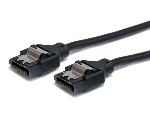 StarTech.com 18in Latching Round SATA Cable - 18 SATA Cable - 18 Round SATA Cable - 18 Latching SATA Cable