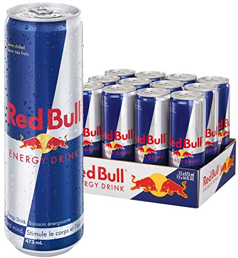 Red Bull Energy Drink 12 Pack of 473ml Cans, Original, 5676 milliliters