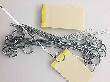 Olson Products Inc. 50 Pack 25 ea. 3" x 5" Yellow Sticky Cards & 25 ea.12 Long Wire Holder Kit