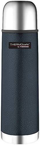 Thermos ThermoCafé Stainless Steel Flask, Hammertone Blue, 1 L